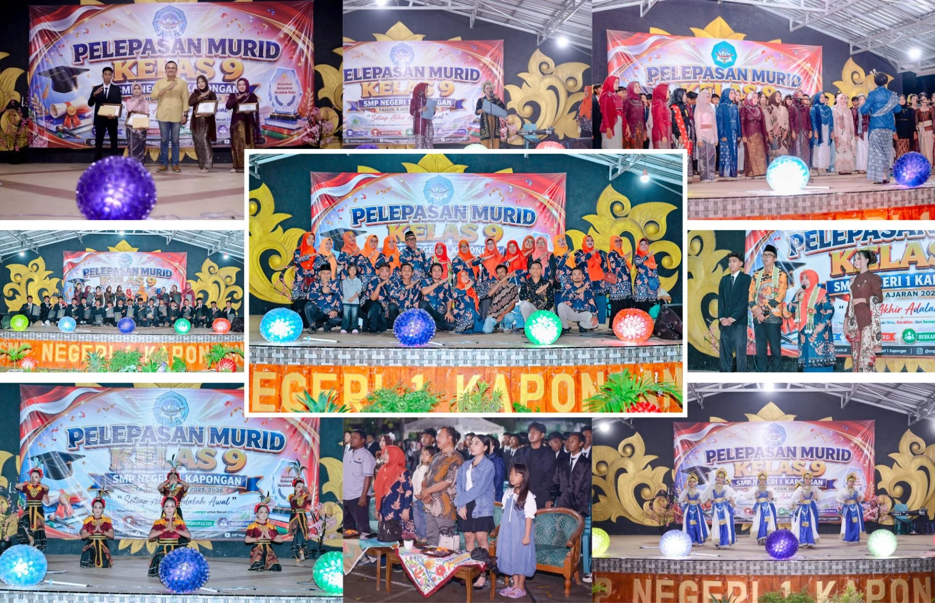 Malam Puncak Acara Pelepasan Murid Kelas 9 Tahun Ajaran 2025 / 2026