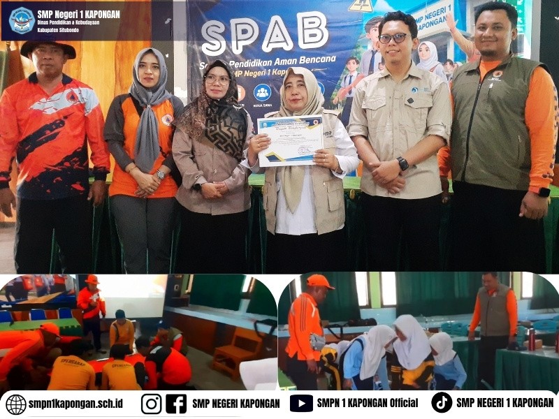 BPBD Kabupaten Situbondo Gelar Simulasi Bencana Bersama Murid SMPN 1 Kapongan