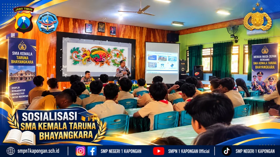 SMP Negeri 1 Kapongan Terima Sosialisasi SMA Kemala Taruna Bhayangkara dari Polsek Kapongan